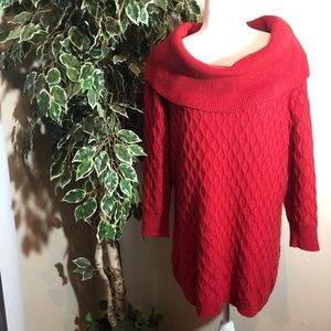 4/$20 - JACLYN SMITH Red Knitted Sweater Size 1X